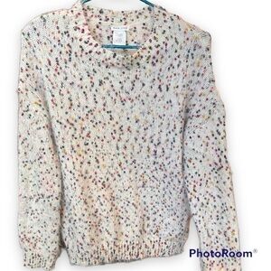 Main Strip Polka Dot Knit Sweater Oversized Kidcore